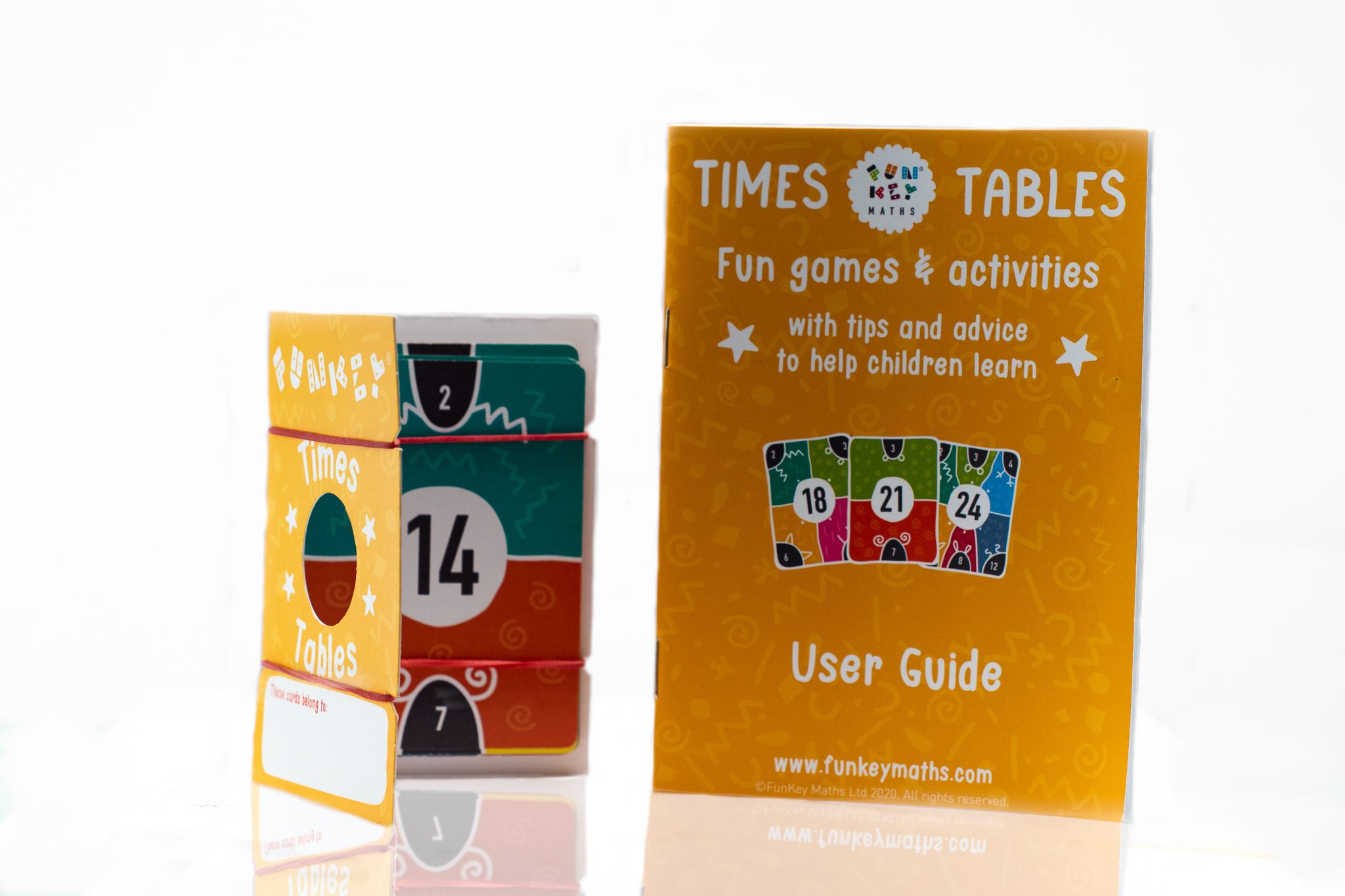 Cardholder and user guide for Times Tables Maths Cards