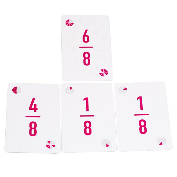 Fraction cards eighths