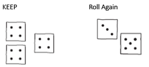 Roll and Record with 2 Dice